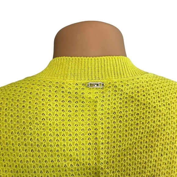 St. John Wool Blend Chartreuse Knit Top - Picture 10 of 12